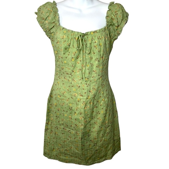 SABO Australia Floral Green Mini Dress - Picture 2 of 7